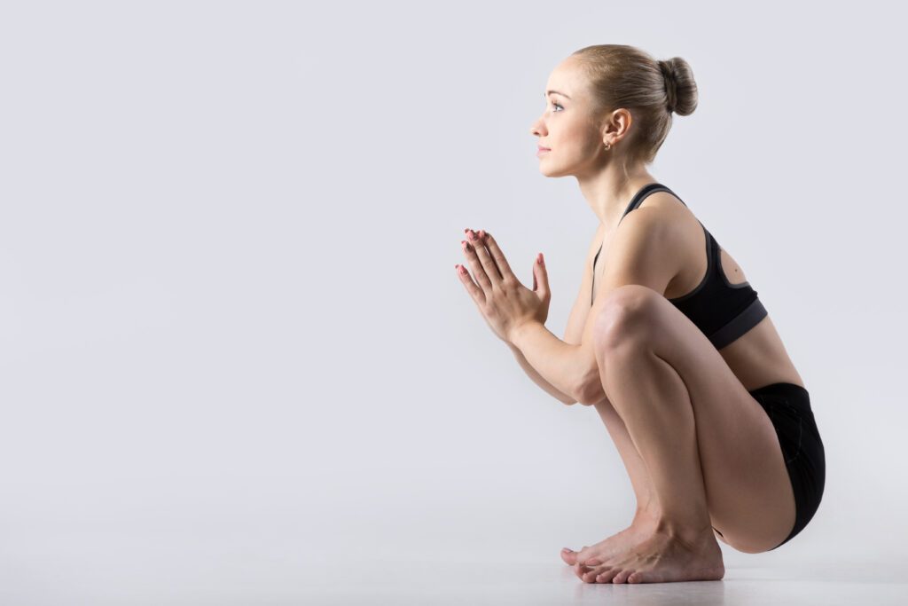 garland, malasana pose